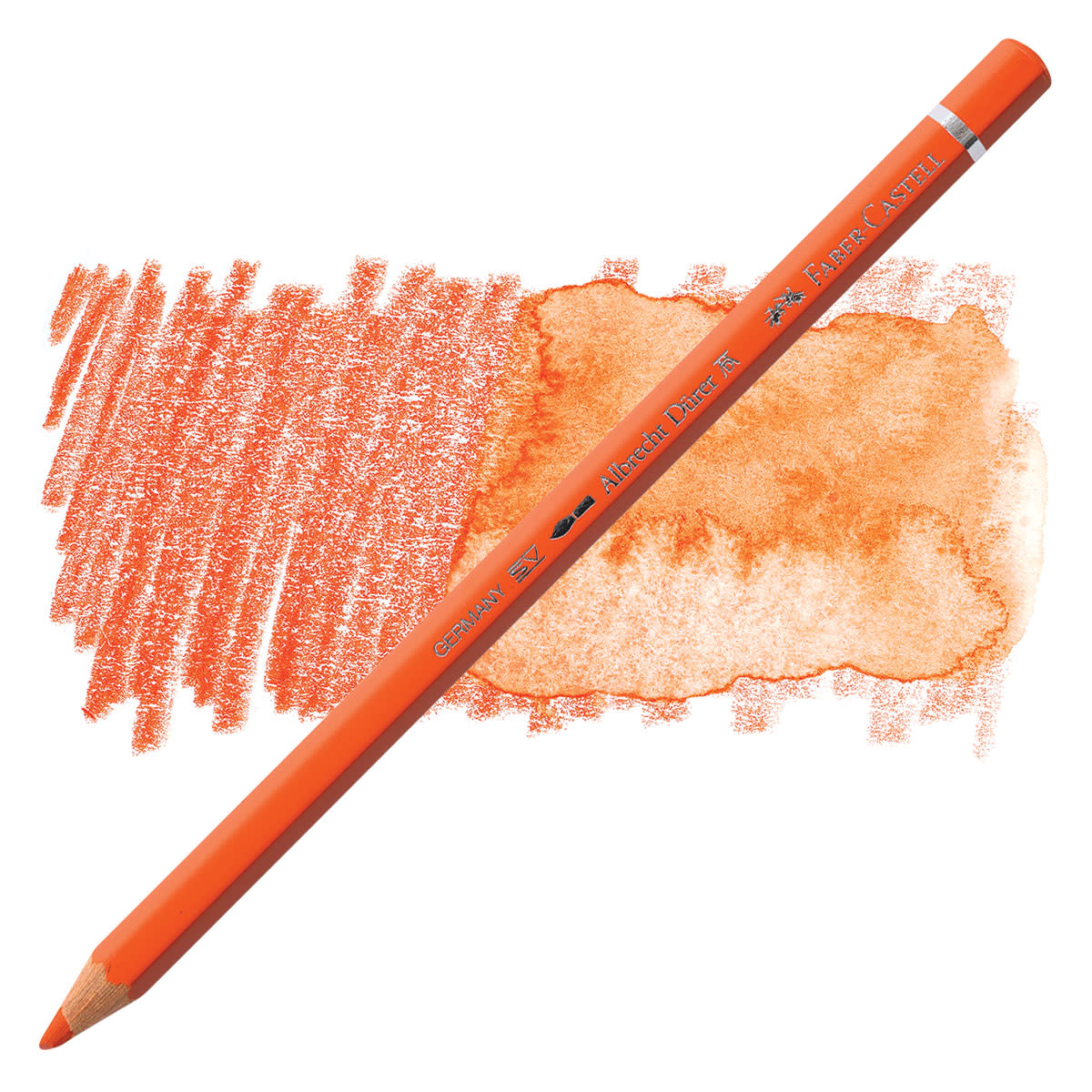 Faber Castell Albrecht Durer Watercolour Single Pencil DARK CADMIUM ORANGE 115