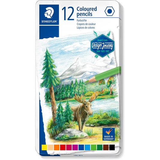 Staedtler Coloured Pencils Tin Pk12