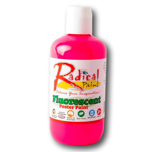 Radical Fluoro Poster Paint Pink 250ml