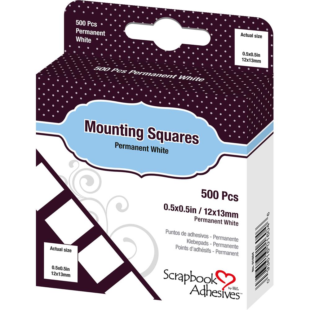 Scrapbook Adhesives White Mounting Squares PK500 - Permanent