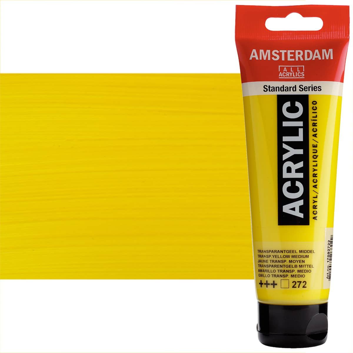 TRANS. YELLOW MEDIUM Amsterdam Standard Acrylic 120ml