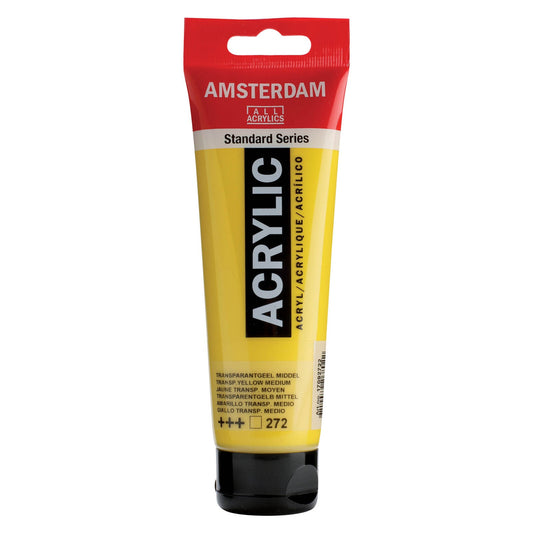 TRANS. YELLOW MEDIUM Amsterdam Standard Acrylic 120ml