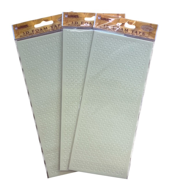 Upikit 3D Foam Dots 3mm- 3 Pack