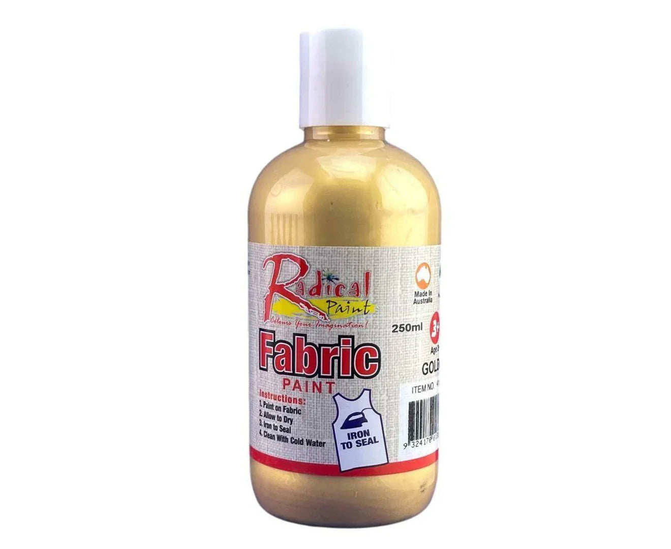 Radical Fabric Paint Gold 250ml