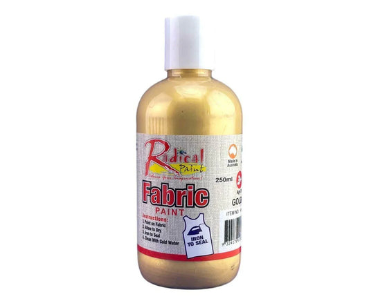 Radical Fabric Paint Gold 250ml