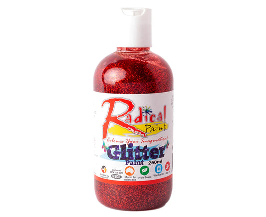 Radical Glitter Poster Paint Red 250ml
