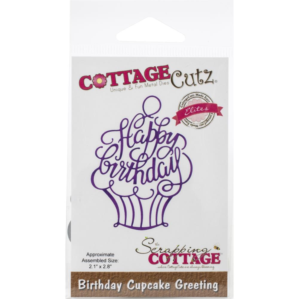 Cottage Cutz Birthday Cupcake Greeting Die
