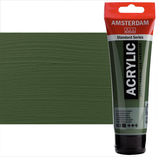 OLIVE GREEN DEEP Amsterdam Standard Acrylic 120ml