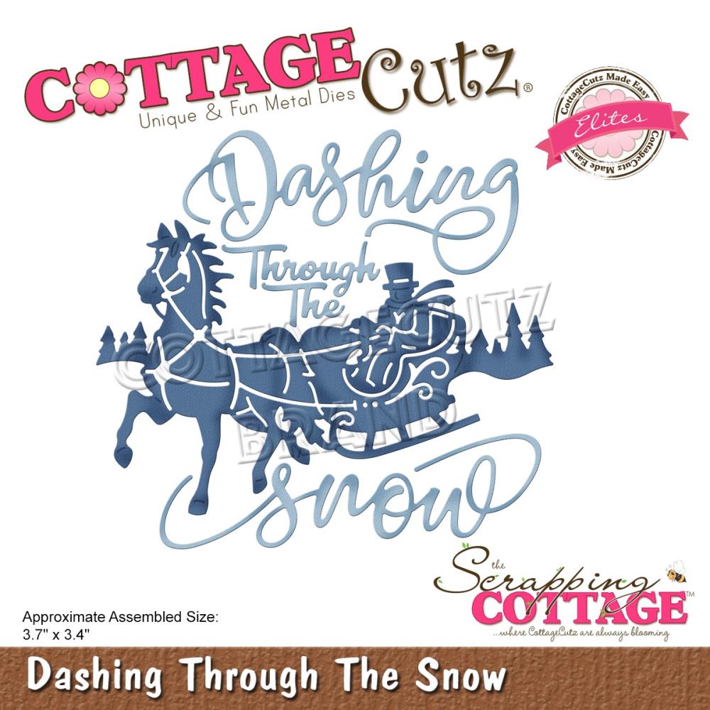 Cottage Cutz Dashing Through the Snow Die