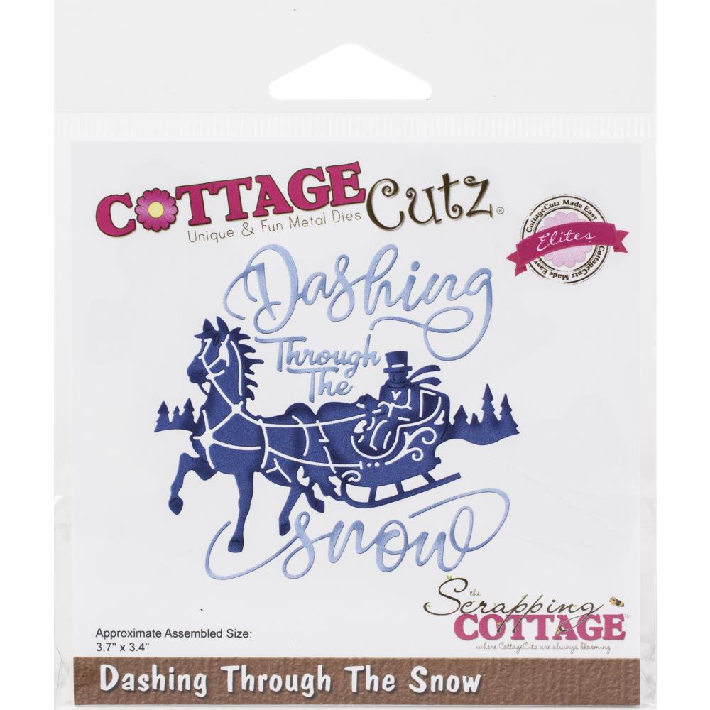 Cottage Cutz Dashing Through the Snow Die
