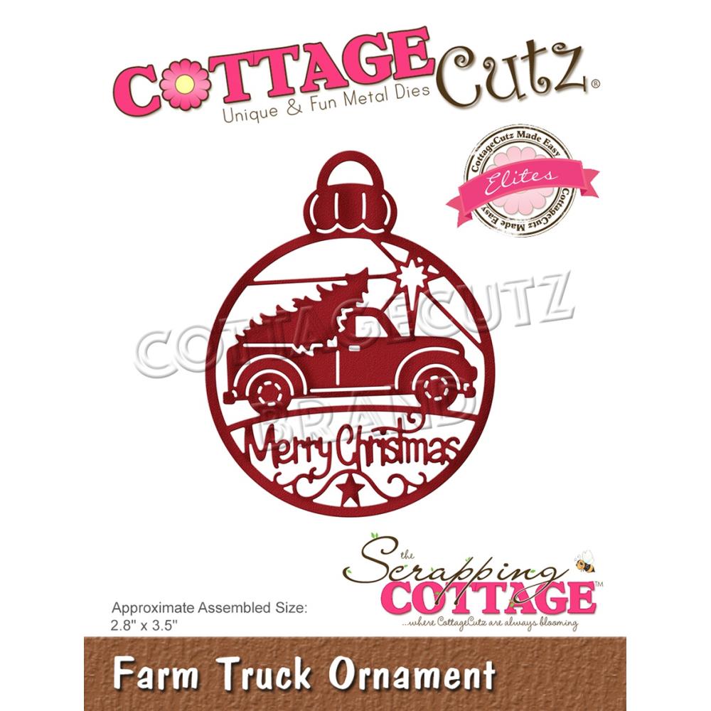 Christmas Tree Farm Truck Ornament Cottage Cutz Die