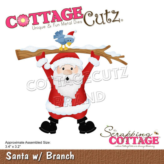 Cottage Cutz Santa with Branch Die