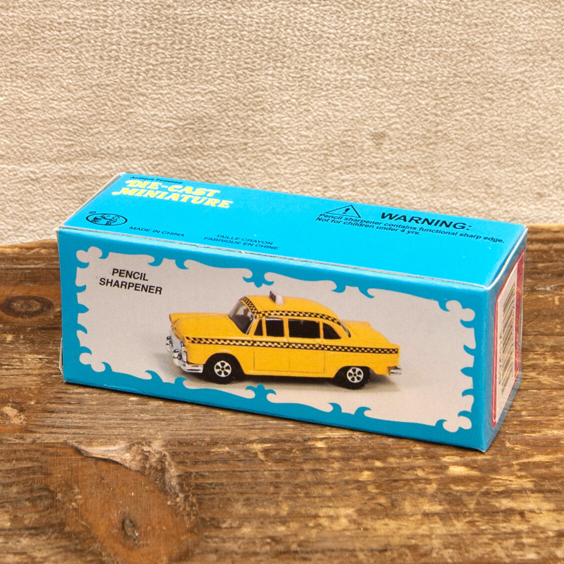 YELLOW TAXI Novelty Antique Pencil Sharpener