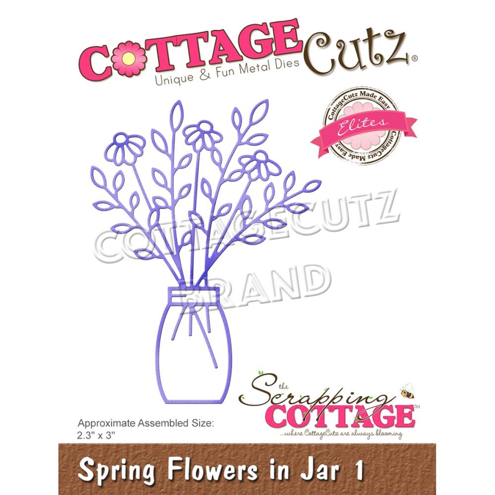 Cottage Cutz Spring Flowers in Jar Die