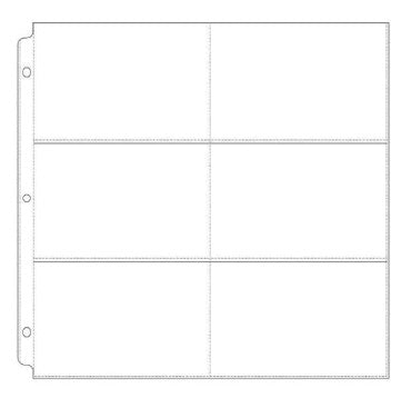 CC 3D Ring Album Refills - 12x12- 6x4in Pockets Pk10