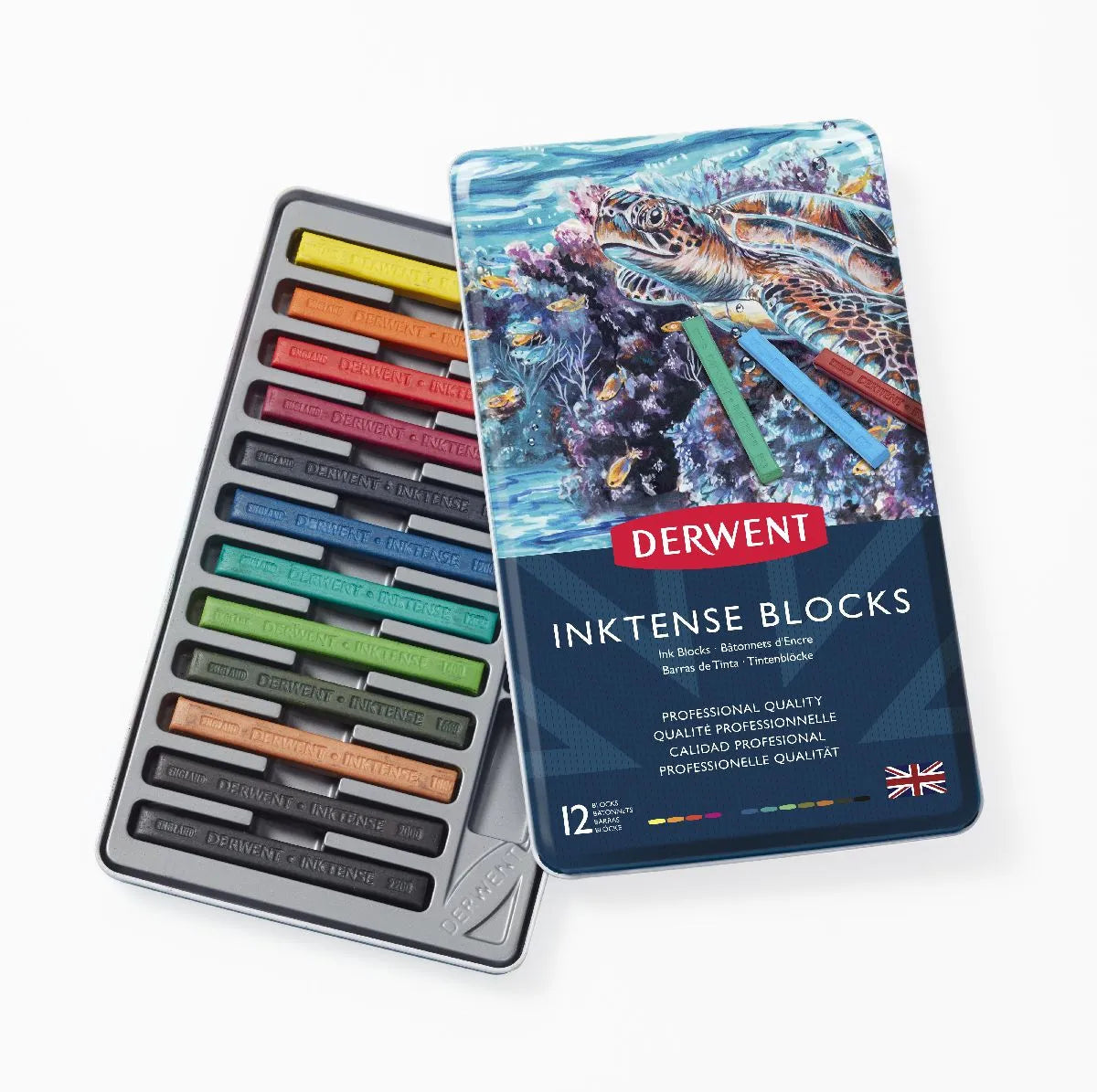 Derwent Inktense Blocks Tin 12