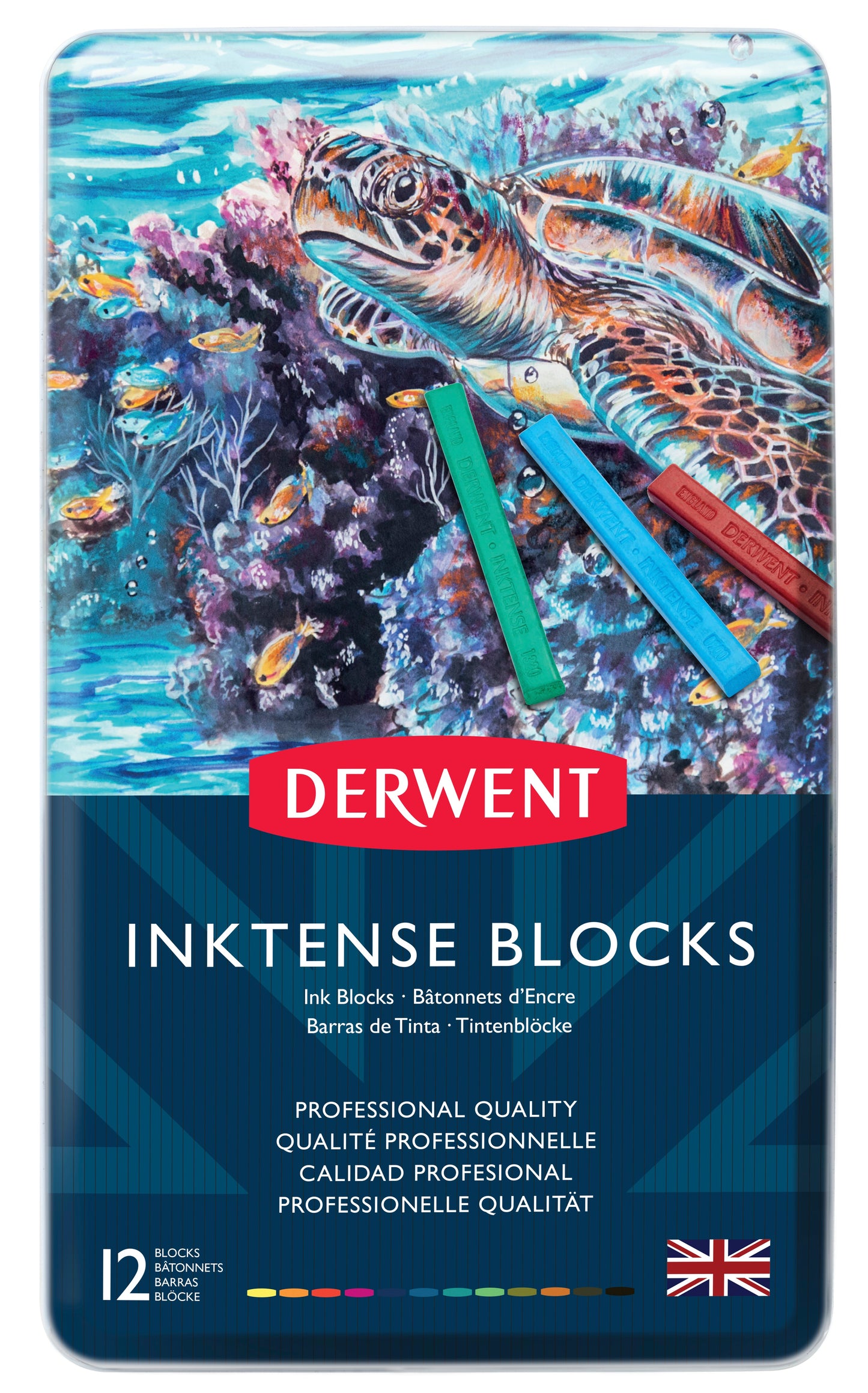 Derwent Inktense Blocks Tin 12