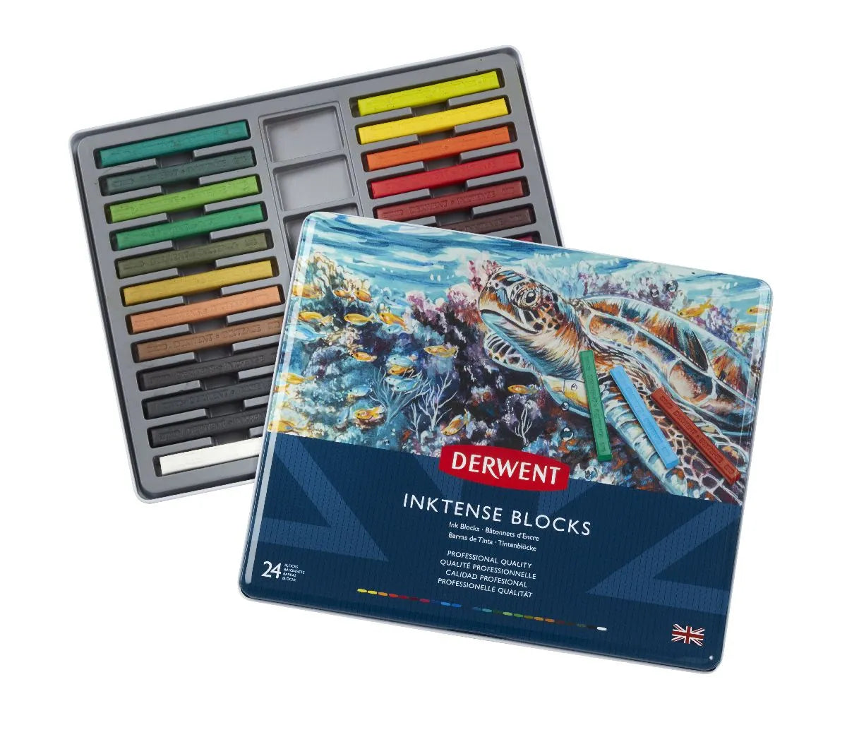 Derwent Inktense Blocks Tin 24