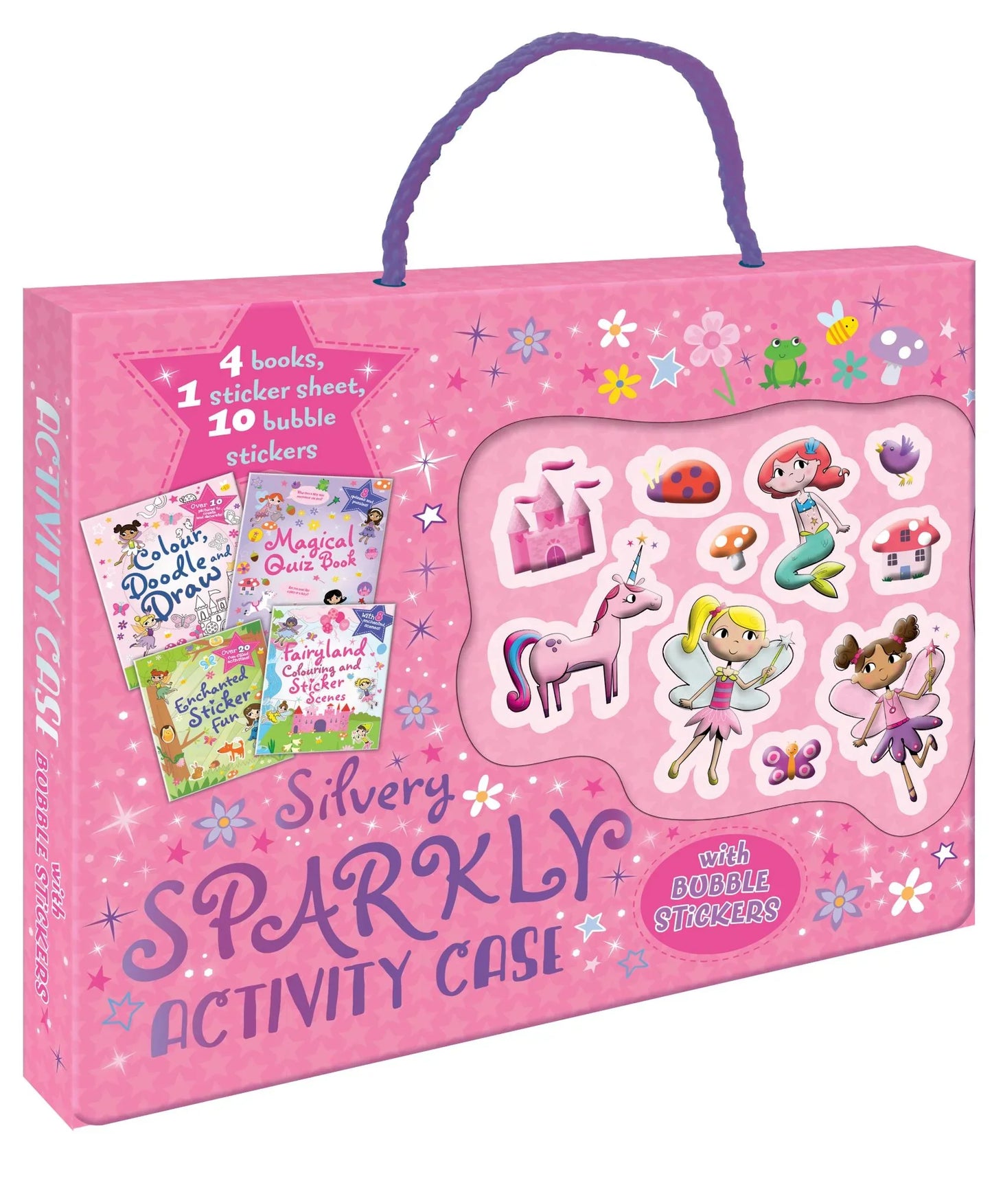 Bubble Sticker Activity Case - Silvery Sparkly