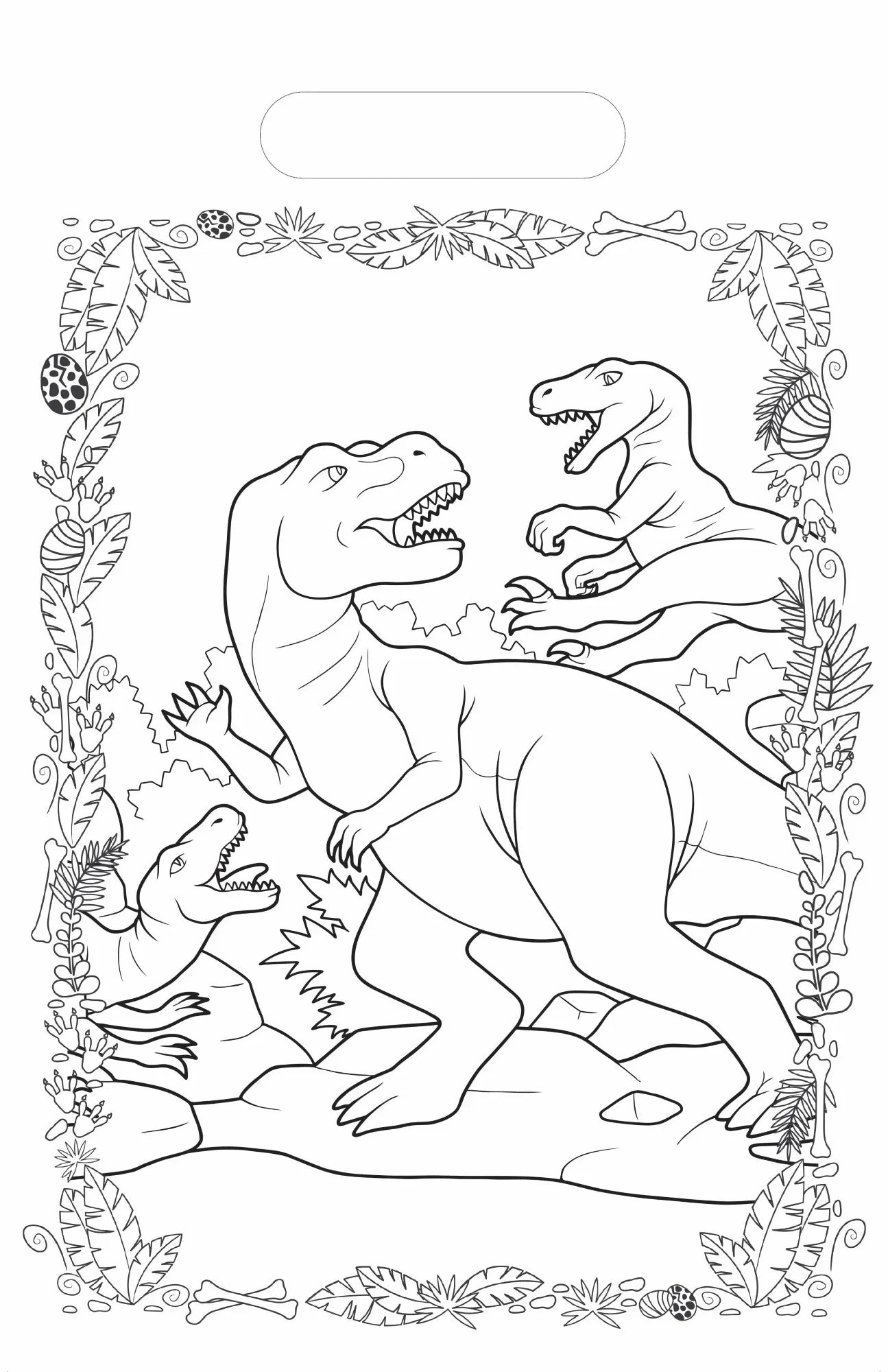 Deluxe Colouring Pad - Dinosaur (A4)