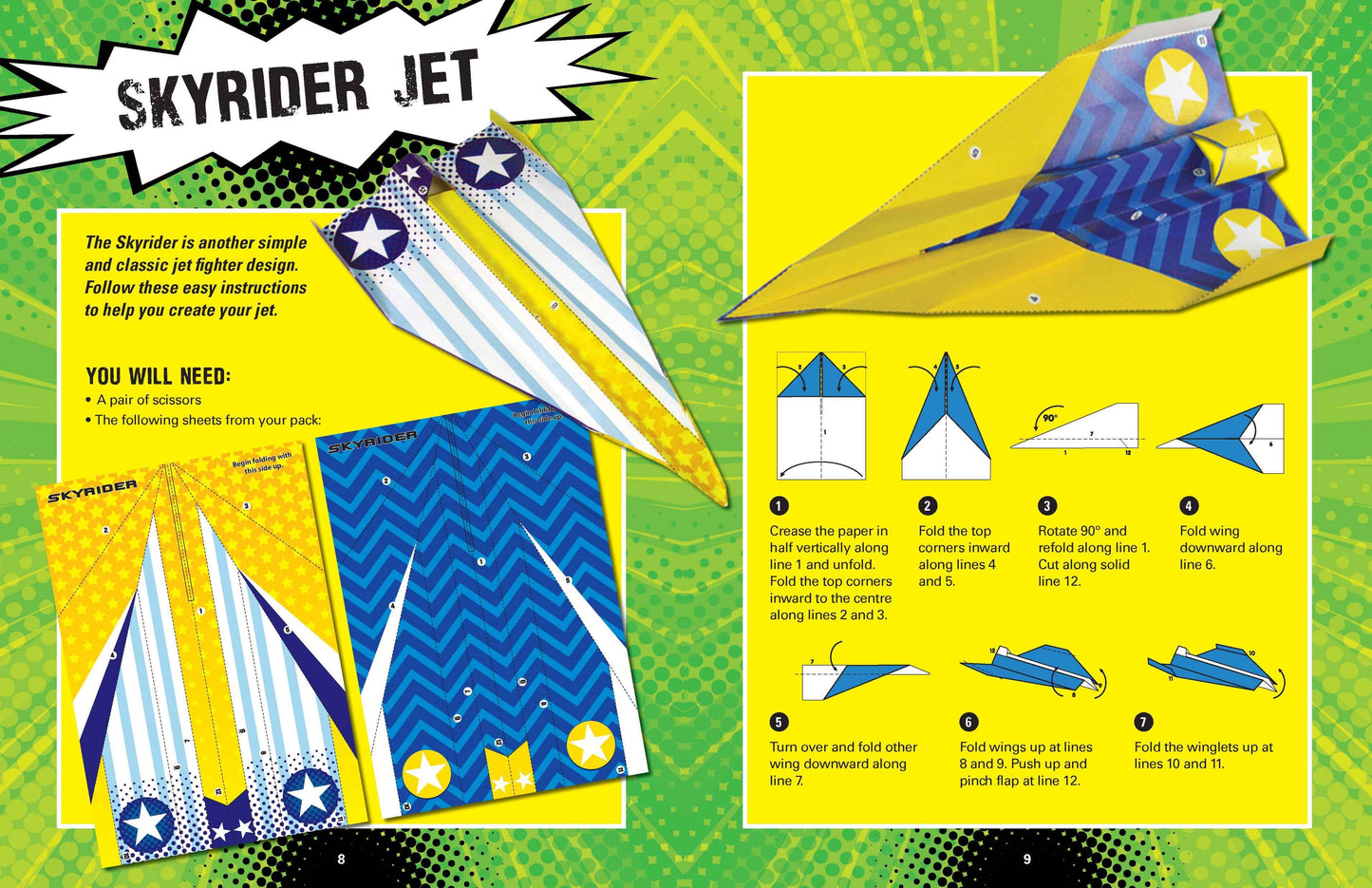 Create It - Origami Activity Case - Jet Fighters