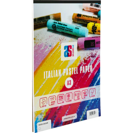 Art Spectrum Italian Pastel Paper Pad A3 15 Sheet WHITE
