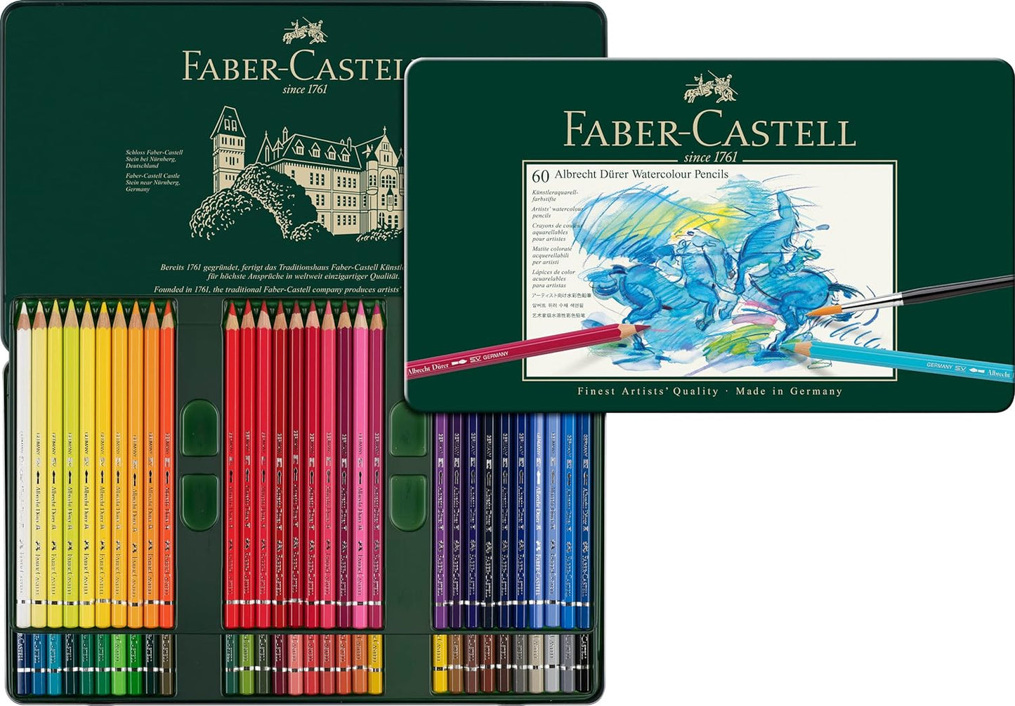 Faber Castell Albrecht Durer Watercolour Pencils Tin 60