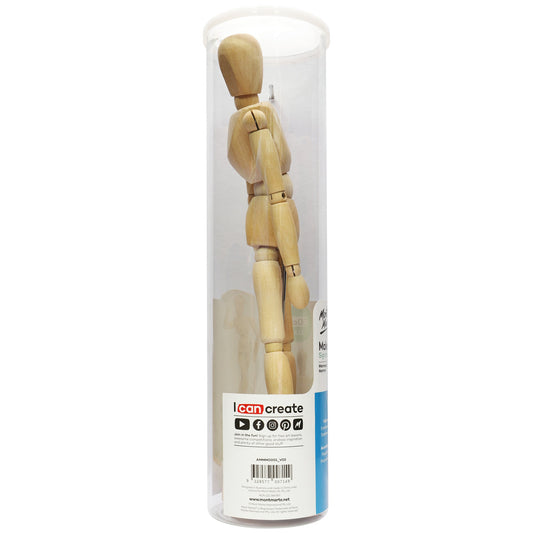 Mont Marte Wooden Manikin Male 30cm