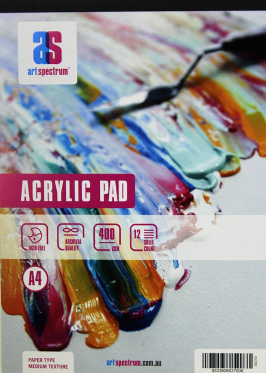 Art Spectrum Acrylic Pad A4 12 Sheet