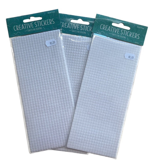 Arbee 3D Foam Squares 3x3mm- 3 Pack