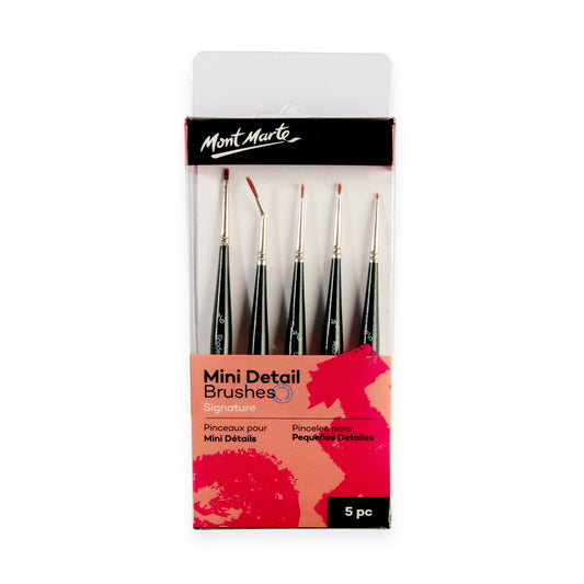 Mont Marte Paint Brush Set - Mini Detail 5pc