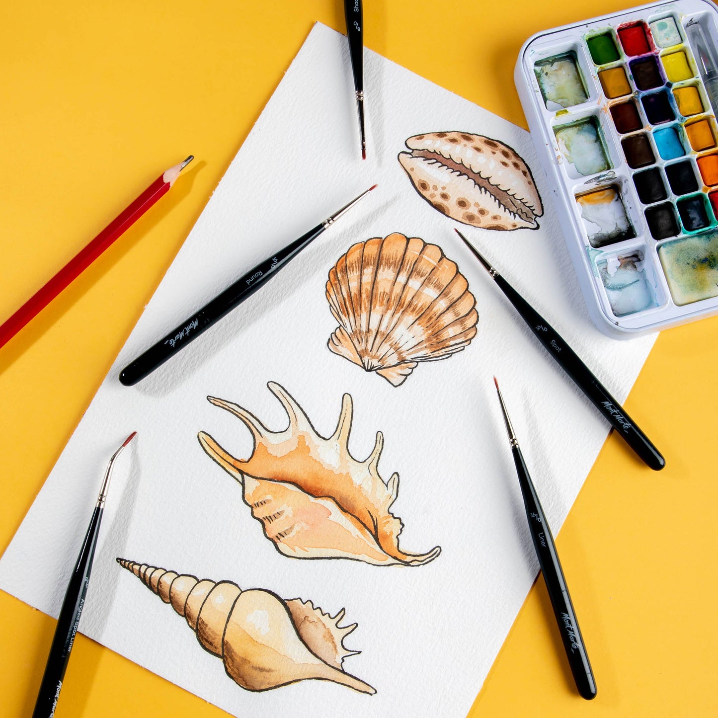 Mont Marte Paint Brush Set - Mini Detail 5pc