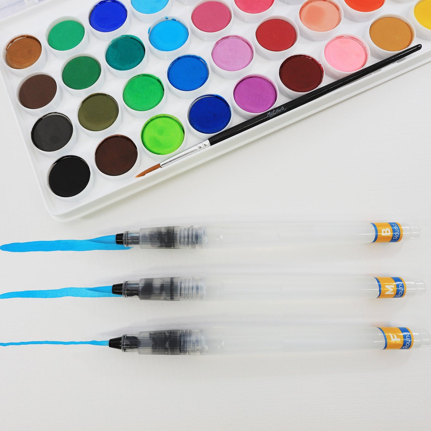 Mont Marte Signature Waterbrush Set 3 Piece Fine/ Medium/ Broad