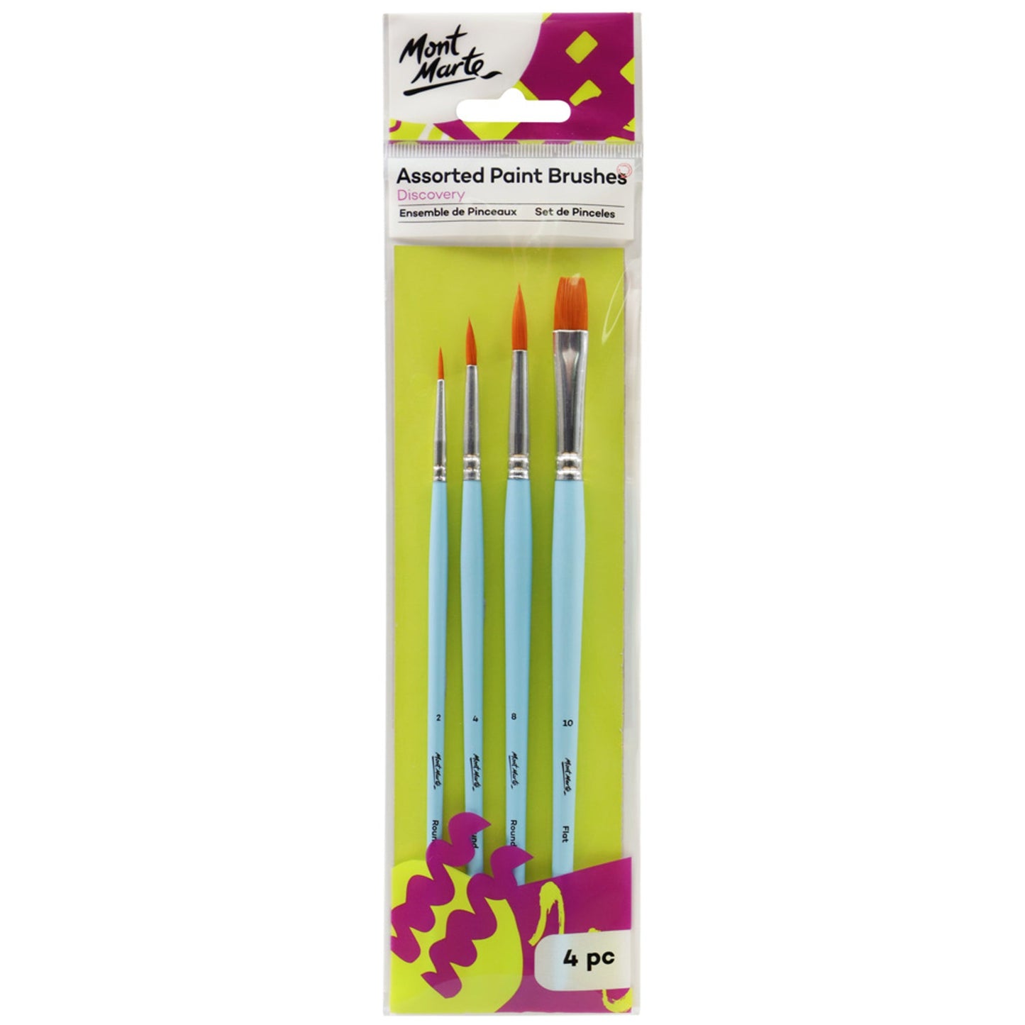 Mont Marte Discovery Paint Brush Set - 4pc