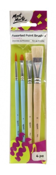 Mont Marte Discovery Paint Brush Set - 4pc