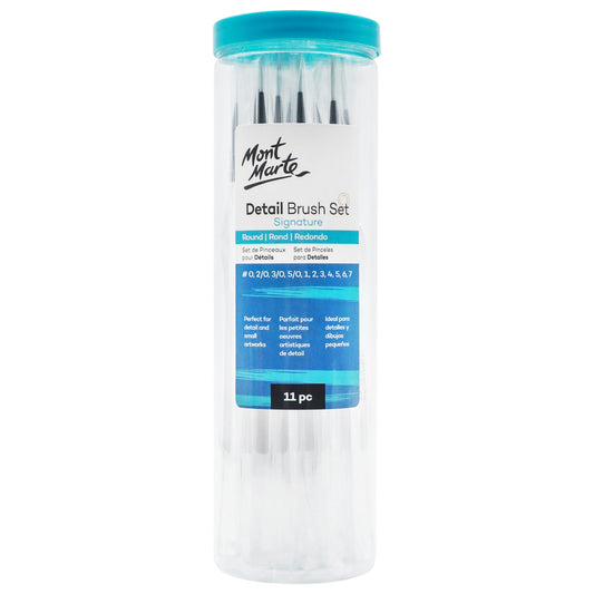 Mont Marte Signature Detail Brush Assortment 11pc