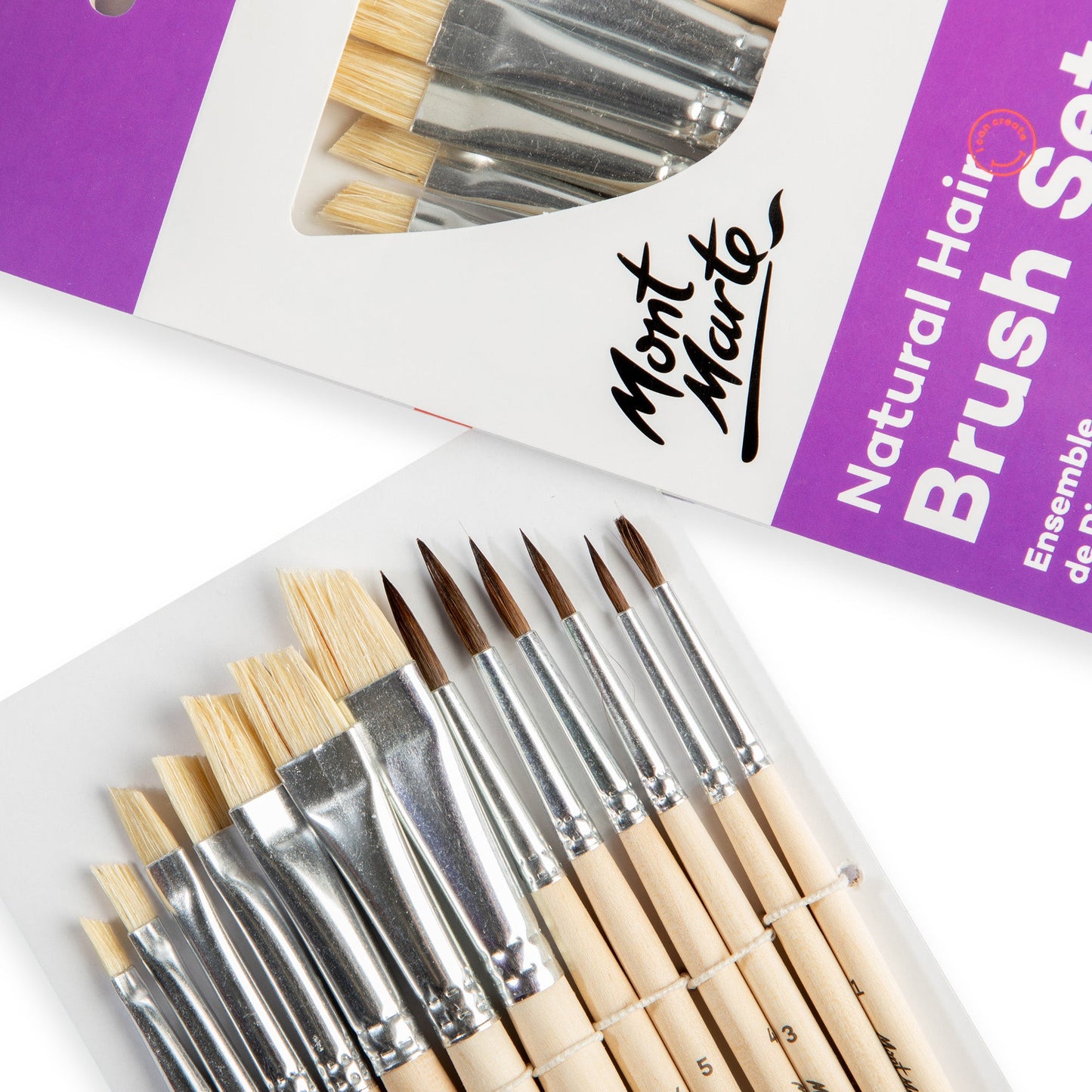 Mont Marte Discovery Natural Hair Combo Brush Set 13pc