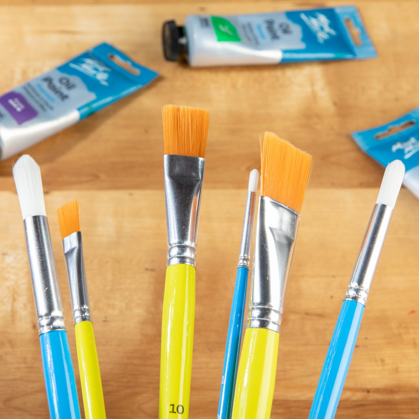 Mont Marte Discovery Taklon Brush Combination Set 12pc