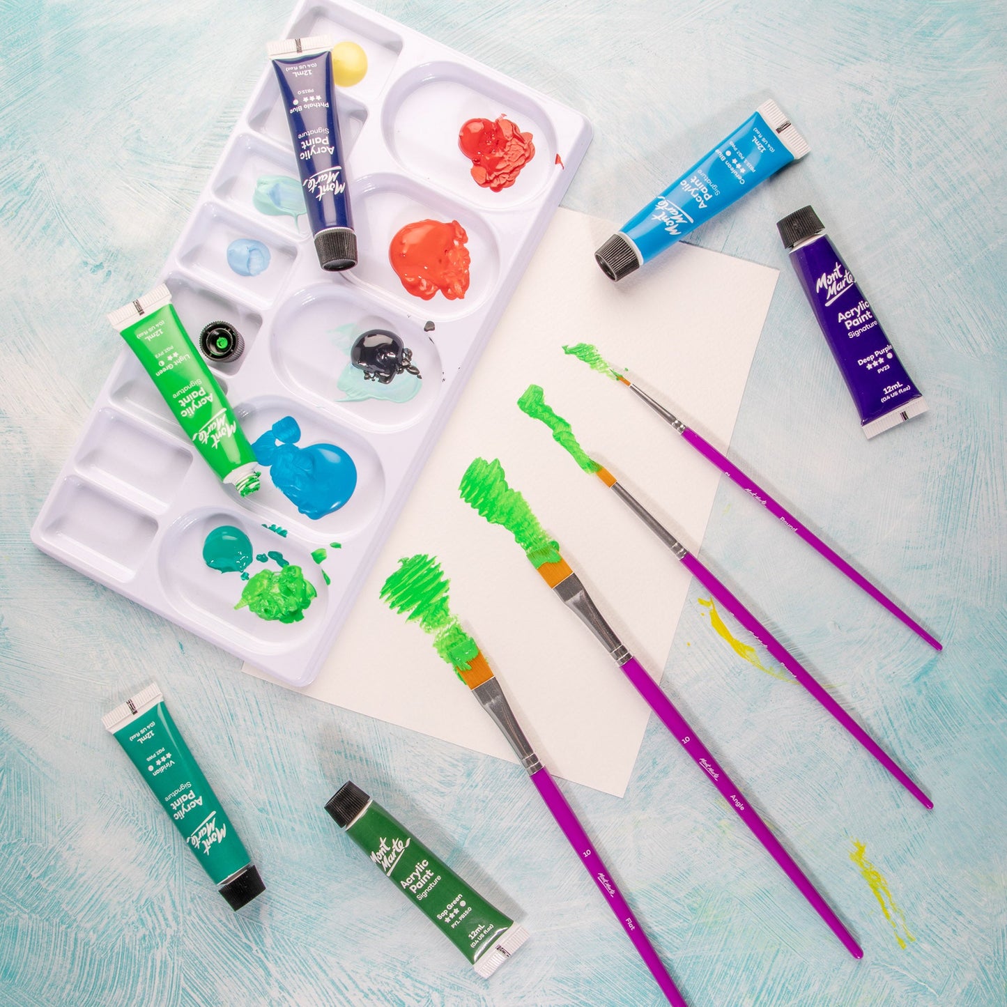 Mont Marte Discovery Assorted Brush Set 4pc