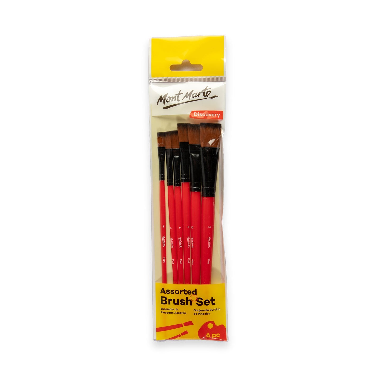 Mont Marte Discovery Assorted Brush Set 6pc