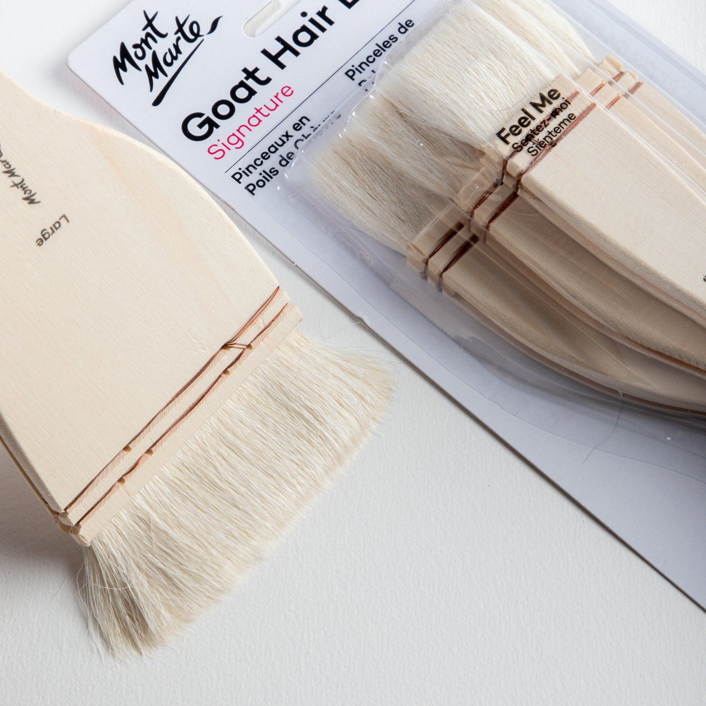 Mont Marte Studio 3pc Goat Hair Paint Brush Set