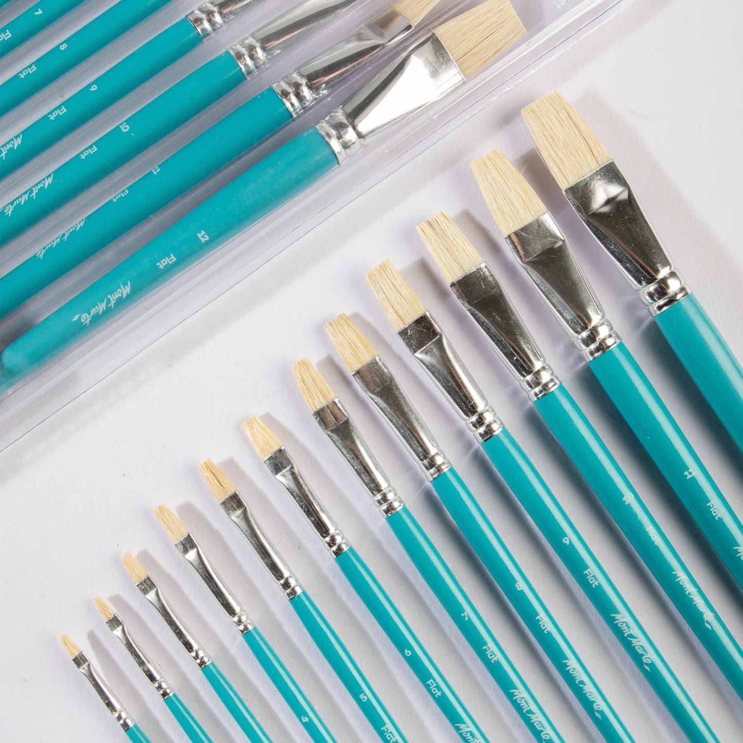 Mont Marte Discovery Series Paint Brush Set - Flat Sizes 1-12