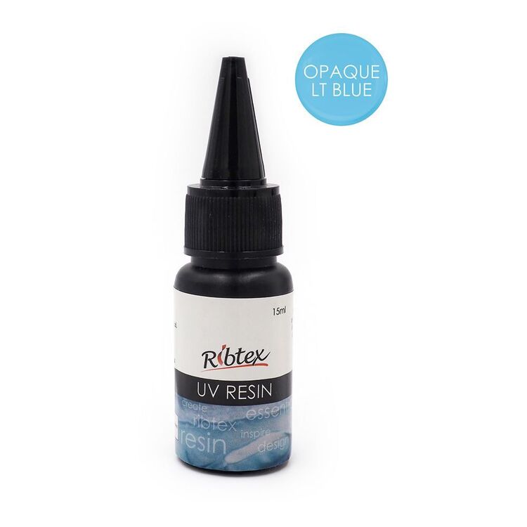 Ribtex Coloured UV Resin Opaque Light Blue 15ml