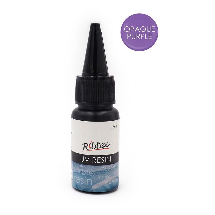 Ribtex Coloured UV Resin Opaque Purple 15ml