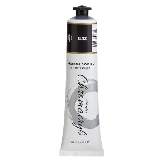 BLACK Chromacryl Student Acrylic 75ml