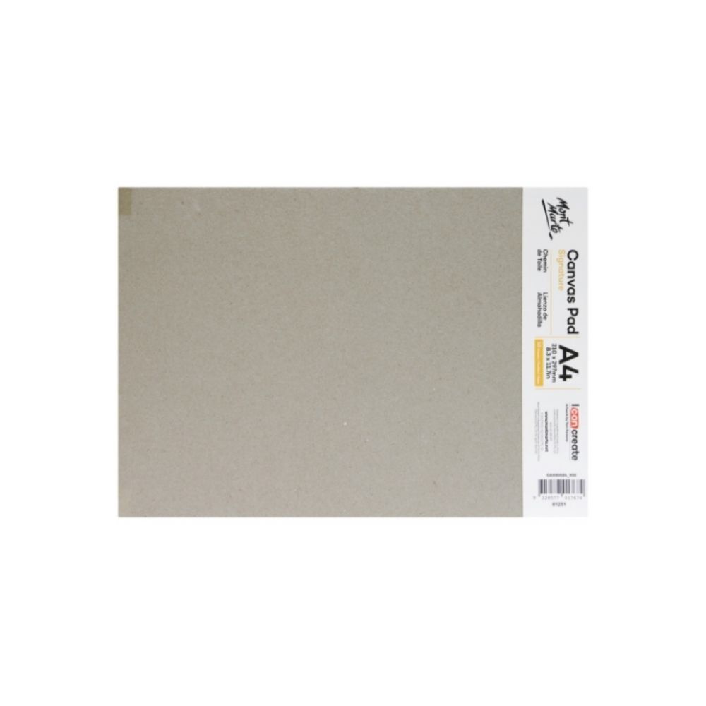 Mont Marte Canvas Pad A4 280gsm 10 Sheets