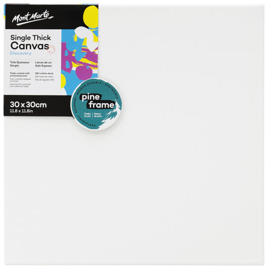 Mont Marte Discovery Canvas Single Thick 30 x 30cm