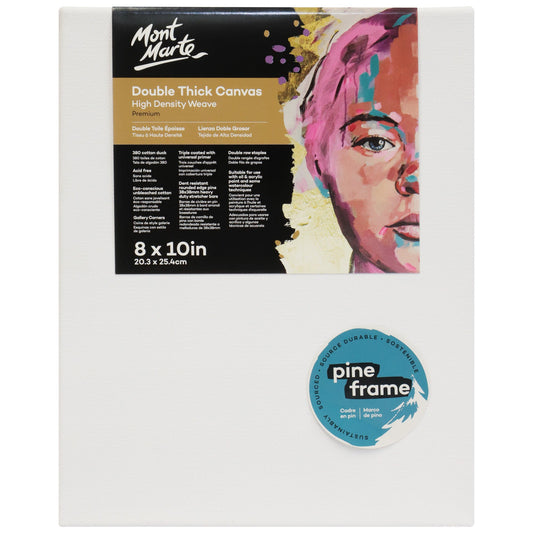 Mont Marte Premium Canvas Double Thick 8" x 10" - 20.3 x 25.4cm
