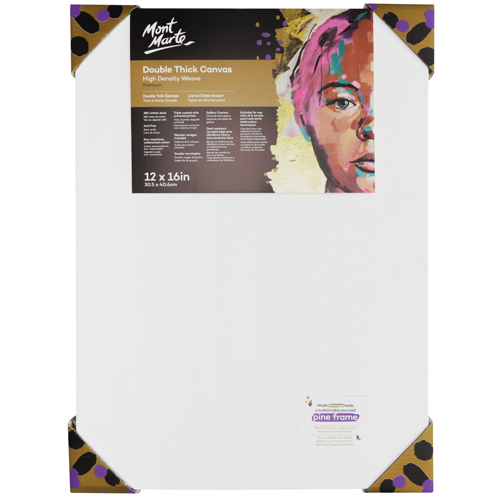 Mont Marte Premium Canvas Double Thick 12" x 16" - 30.5 x 40.6cm
