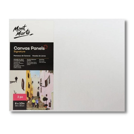 Mont Marte Signature Canvas Panel 8" x 10" - 20.3 x 25.4cm - Pk2